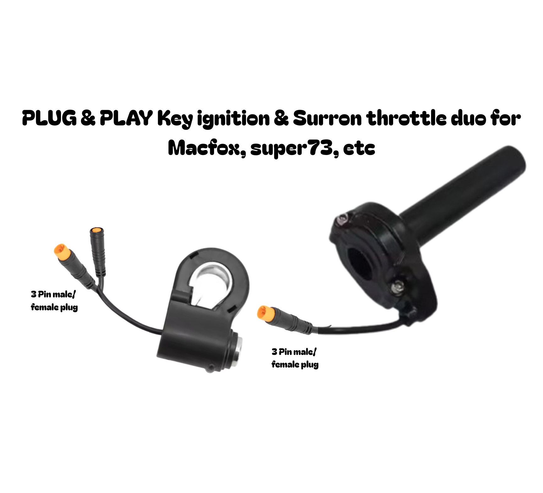 Key ignition & surron throttle combo